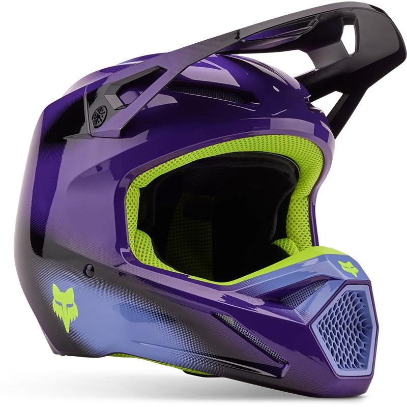 Gants Fox Junior 180 Interfere Noir/Bleu - Taille YL - Protection Et Style Pour Jeunes Motards