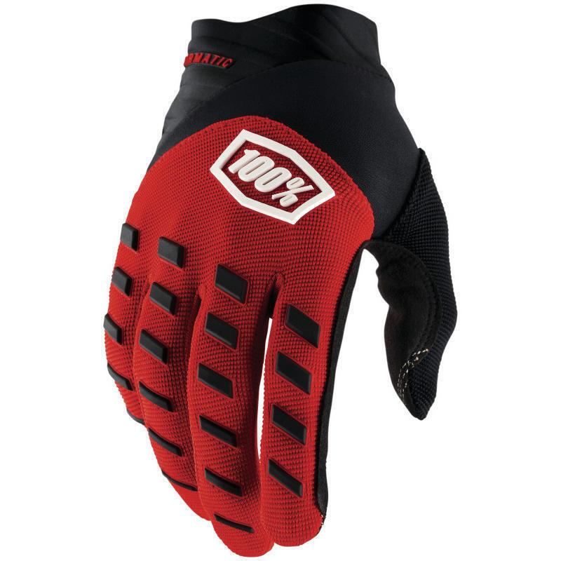 100% Gants enduro AIRMATIC CE ROUGE/NOIR