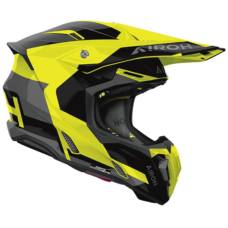 AIROH Casque cross TWIST 3 FANCY YELLOW GLOSS 2