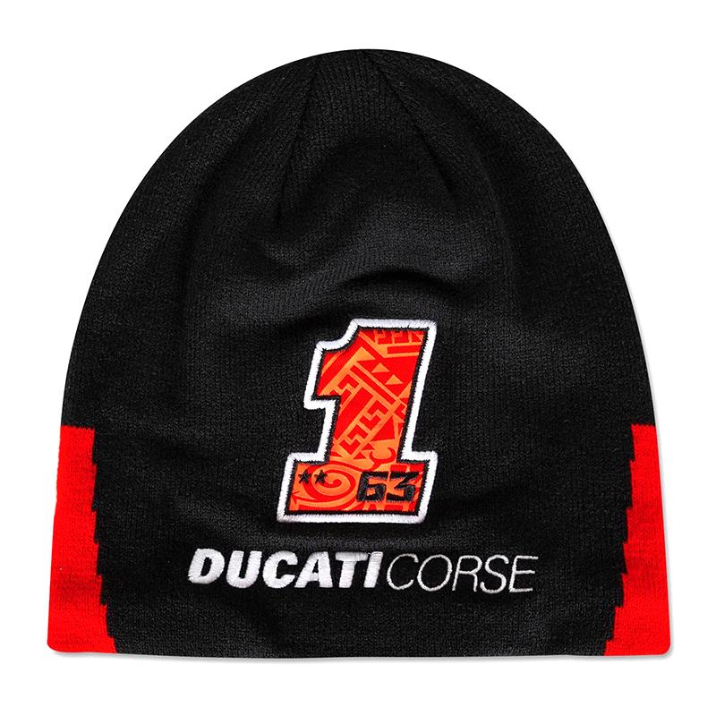 Casquette VR46 Bagnaia – Ducati Dual Line – Homme S/M, Noire, Collection Officielle 2024