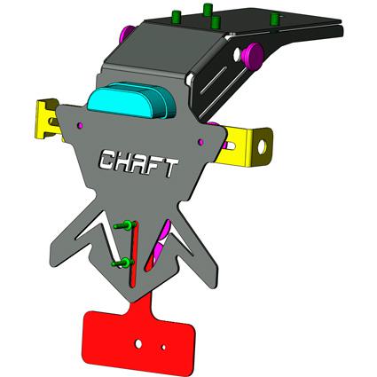 CHAFT Support de plaque Kawasaki Zx10-R 2016-2017