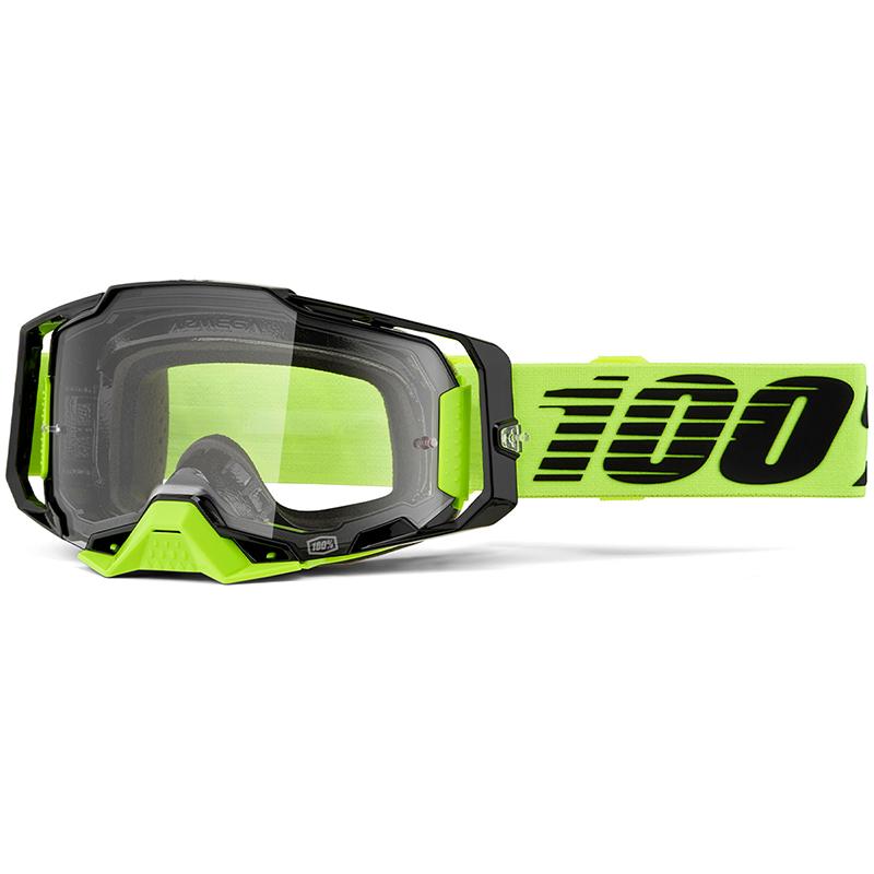 100% Masque cross ARMEGA JAUNE FLUO/NOIR