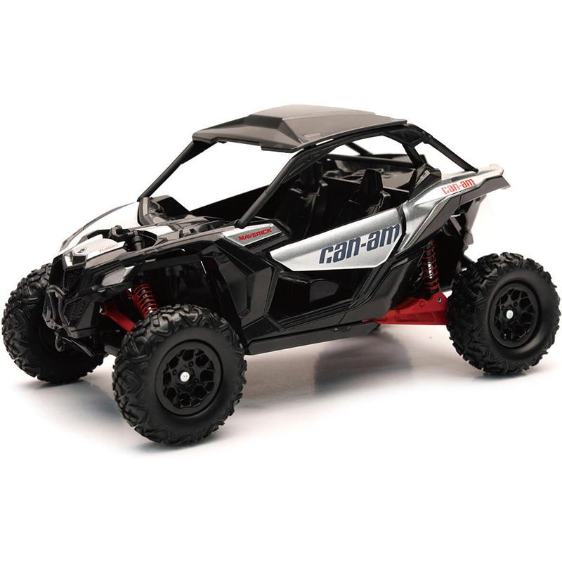 NEWRAY Réplique SSV Can-Am Maverick X3 X RC Turbo Gris - Echelle 1/18&deg;