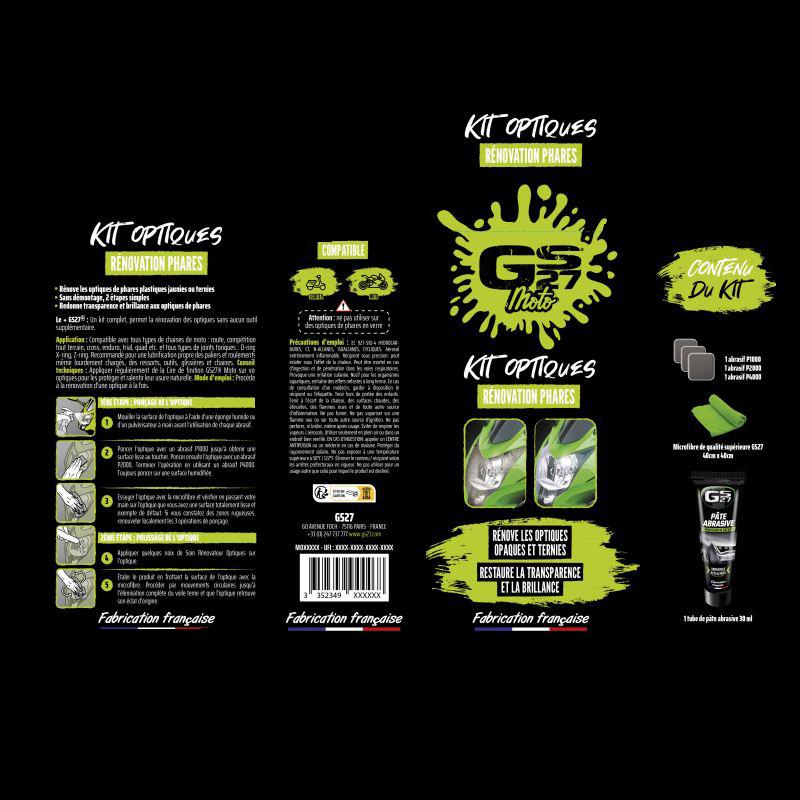 GS27 Entretien - KIT OPTIQUES - RÉNOVATION PHARES 2