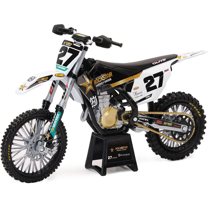 NEWRAY Réplique Moto Husqvarna 450 FC Rockstar M. STEWART - Echelle 1/12&deg;