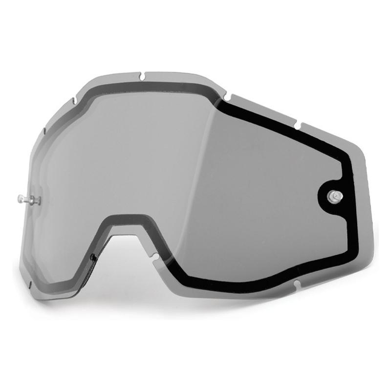 100% Ecran de masque Accuri/Strata/Racecraft double fumé