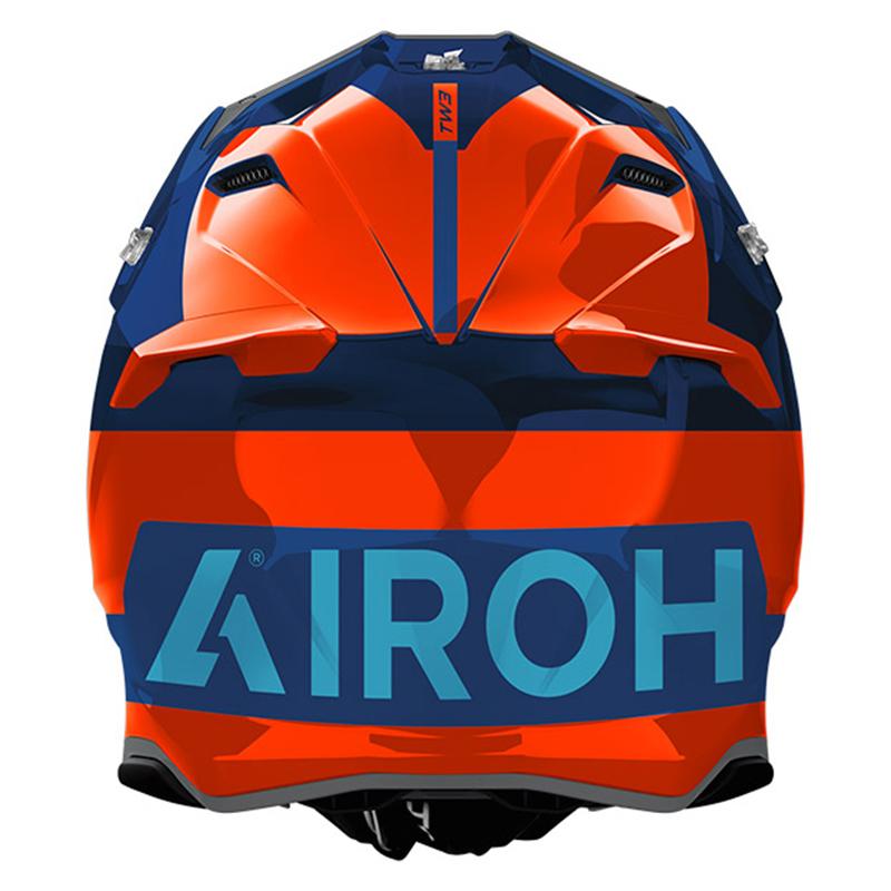 AIROH Casque cross TWIST 3 FANCY BLEU/ORANGE GLOSS 2