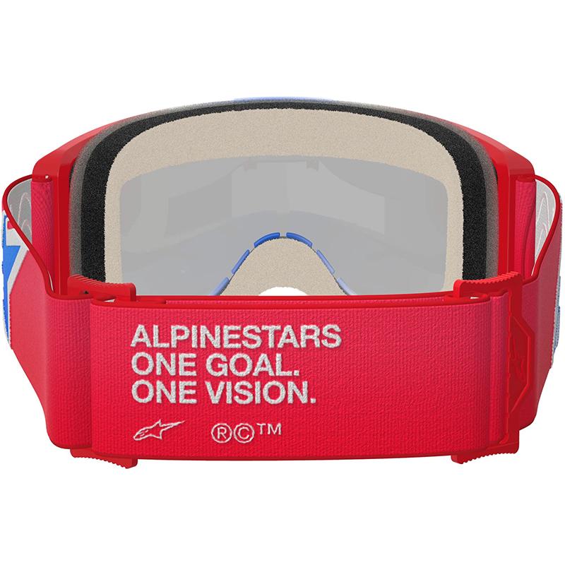 ALPINESTARS Masque cross VISION 5 CORP - ROUGE/BLEU/BLANC/IRIDIUM BLEU 2