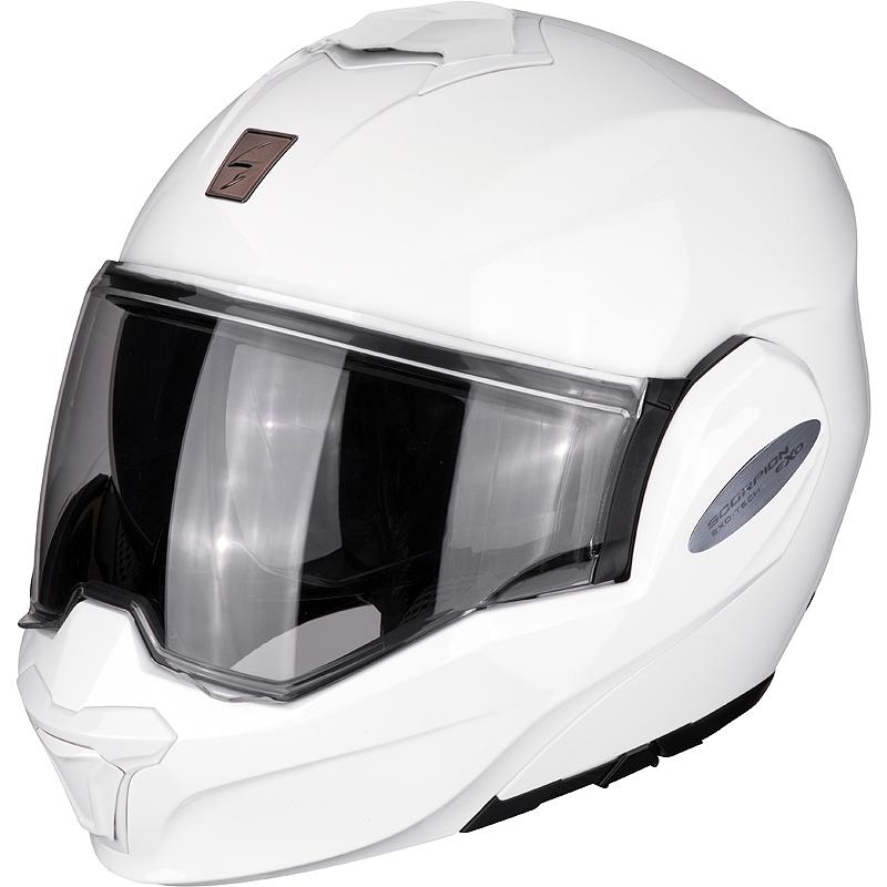 Casque Moto Modulaire Scorpion Exo-Tech - Homme, Visière Large Pinlock, Aération, Petit Format, Confortable