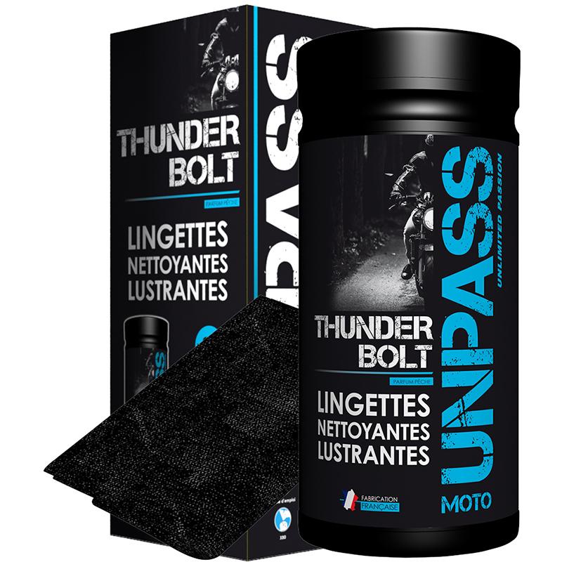 THUNDERBOLT - BOITE DE 80 LINGETTES + MICROFIBRE EN ÉTUI