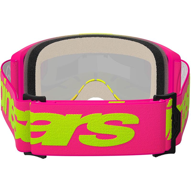 ALPINESTARS Masque cross VISION 5 WORDMARK - ROSE FLUO/JAUNE FLUO/IRIDIUM ROUGE 2