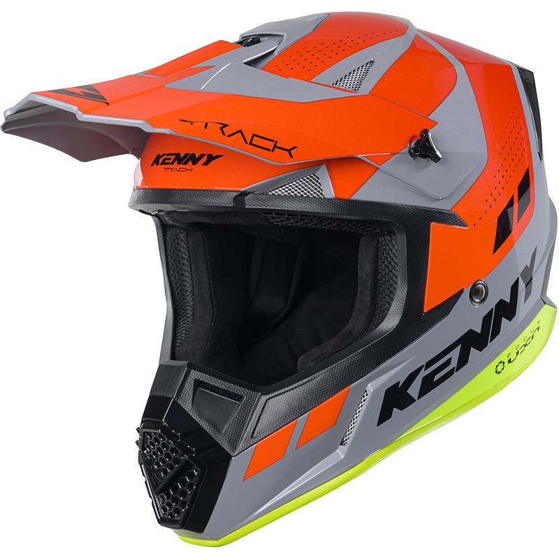 KENNY Casque cross TRACK KID GREY ORANGE