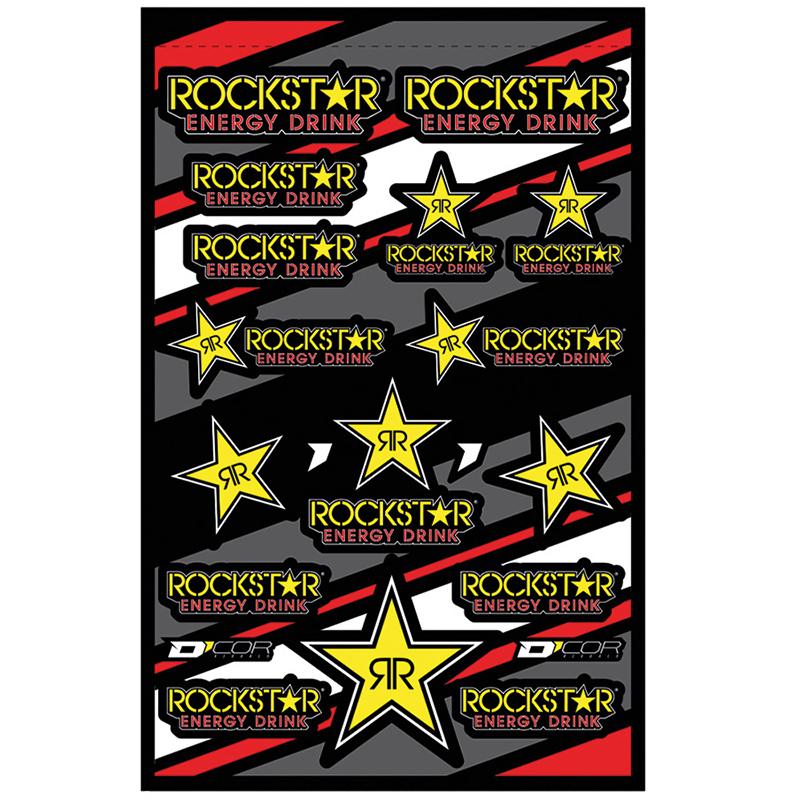 DCOR Autocollant planche Rockstar Energy