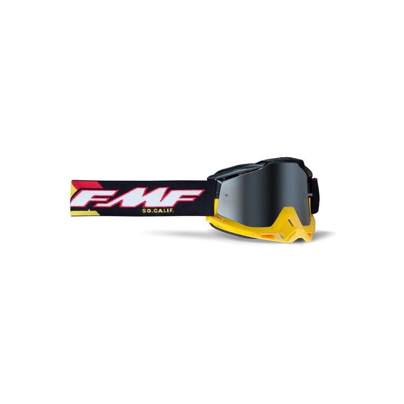 FMF Masque cross POWERBOMB SAND Speedway - Ecran miroir argent