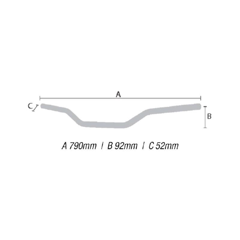 MAXXE Guidon Fatbar 28,6 Mm Haut 2