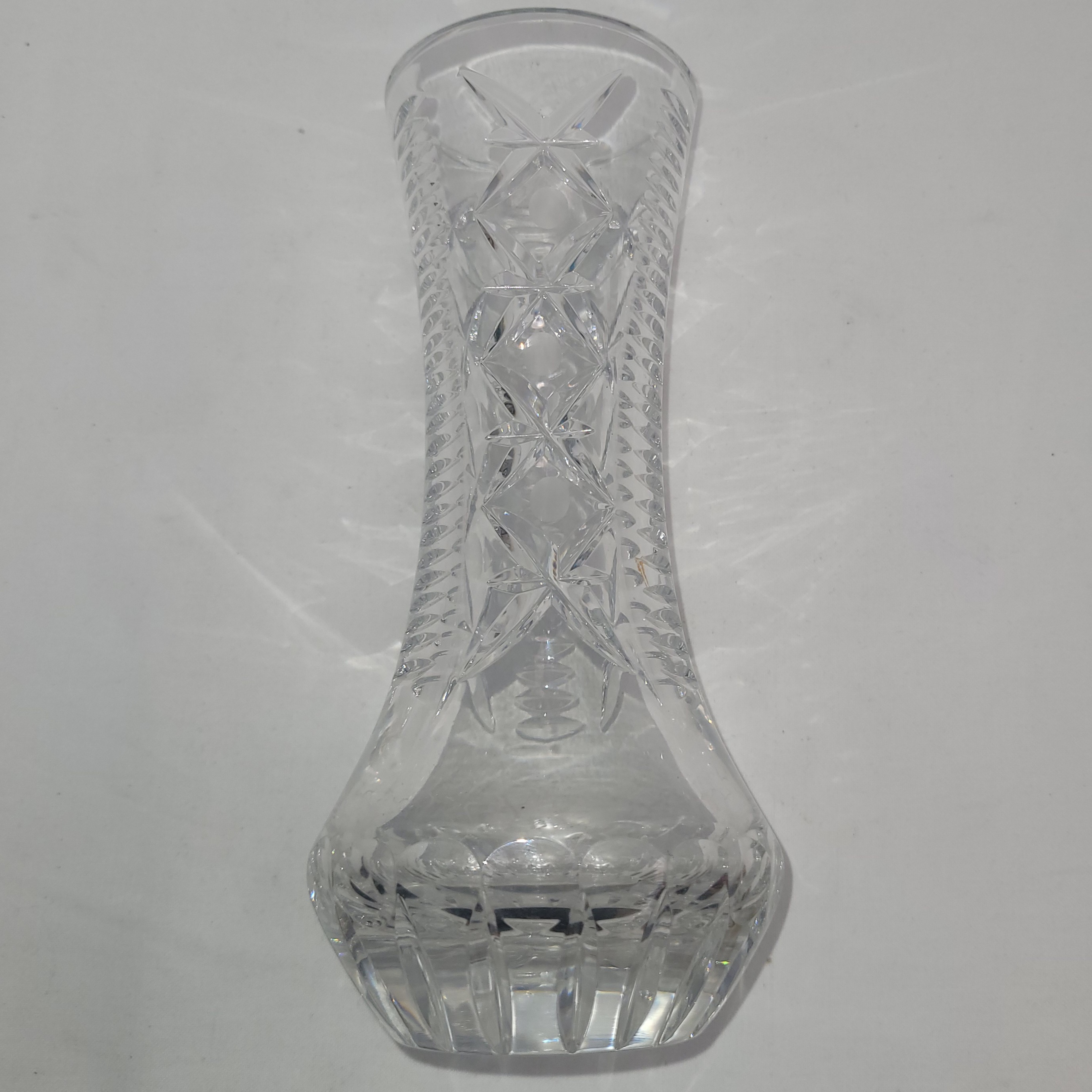 Ancien Vase en cristal ciseler 