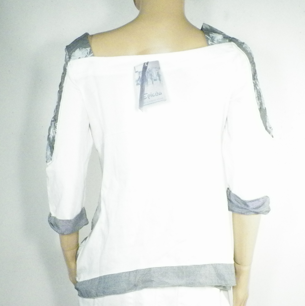 T-Shirt Femme Blanc EPICEA T 42. - Photo 2