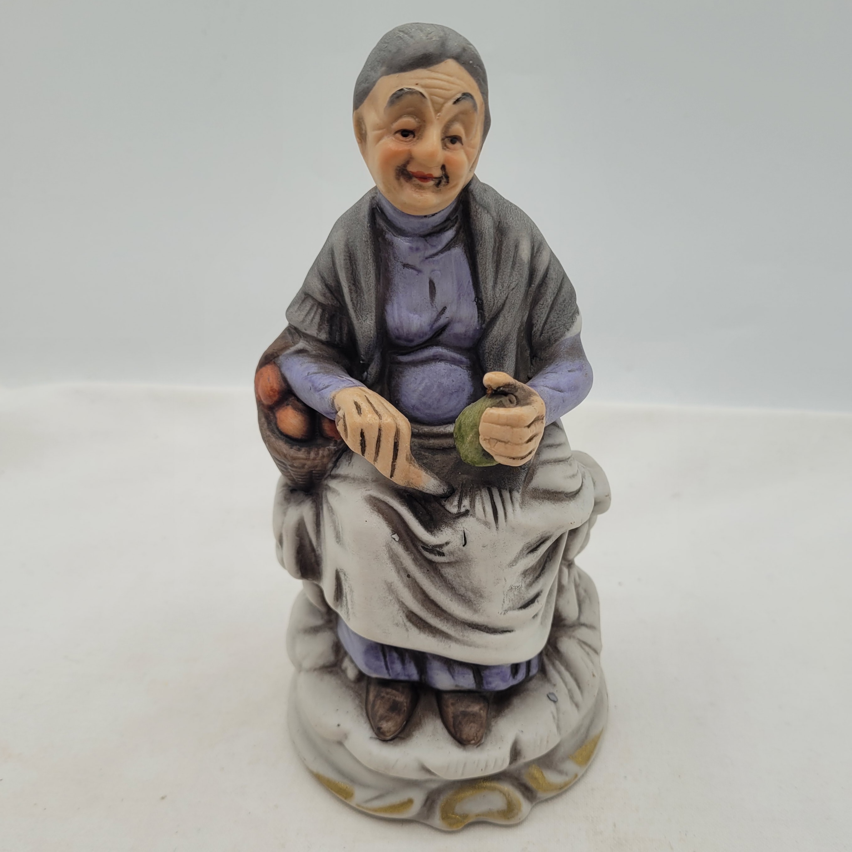Lot de deux Statuettes en porcelaine vintage  - Photo 1