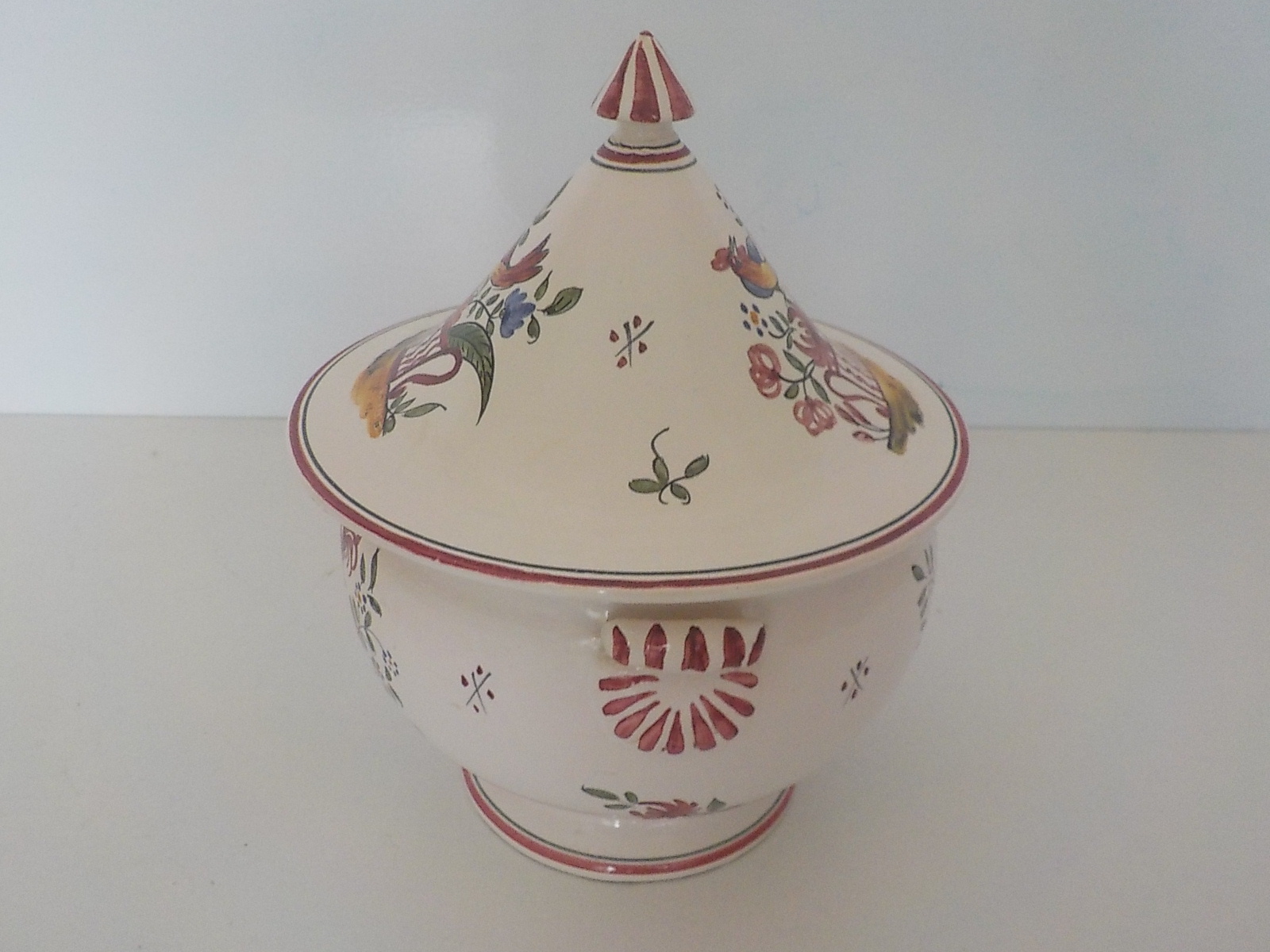 Légumier en faïence décor Strasbourg  - État correct - Photo 2