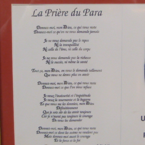 La Prière du Para - Union Nationale des Parachutistes - Photo 2