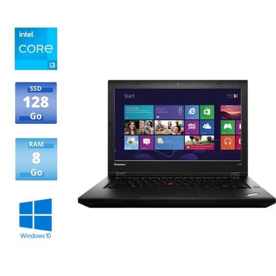 Ordinateur Portable - Lenovo Thinkpad L470 W10Dg - Intel Core I3-Génération 6 - 8Go - 128Go Ssd