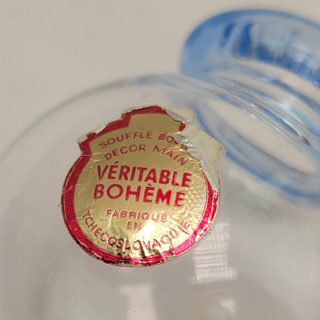 Pipe à cognac en cristal -