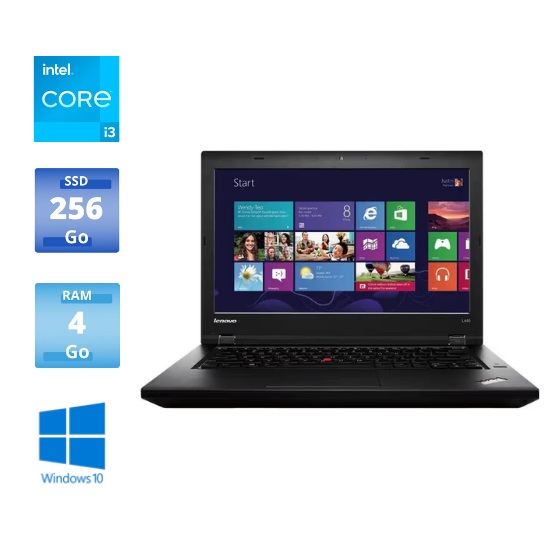 ORDINATEUR PORTABLE - LENOVO THINKPAD L460 - INTEL CORE I3-GÉNÉRATION 6 - 4GO - 256GO SSD - Photo 0