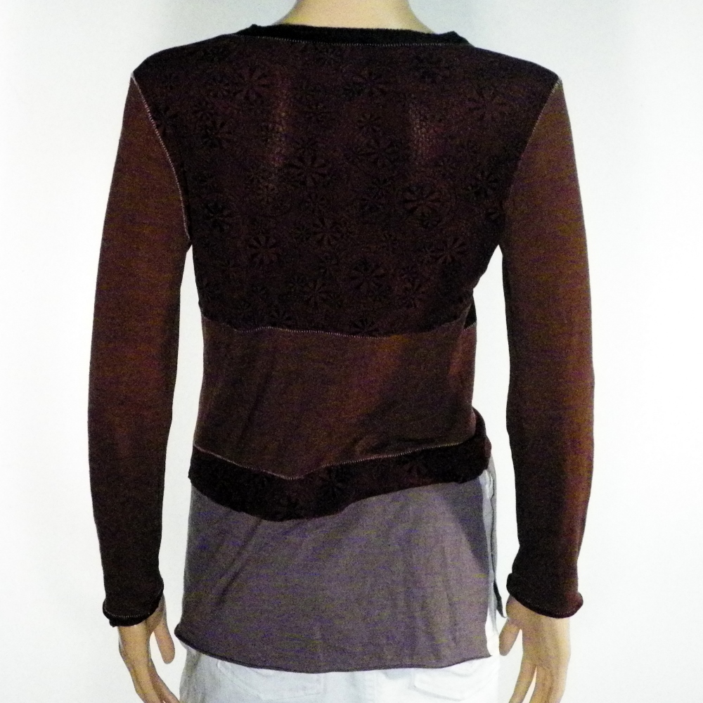 T-Shirt Femme Marron ONE STEP T 42. - Photo 2