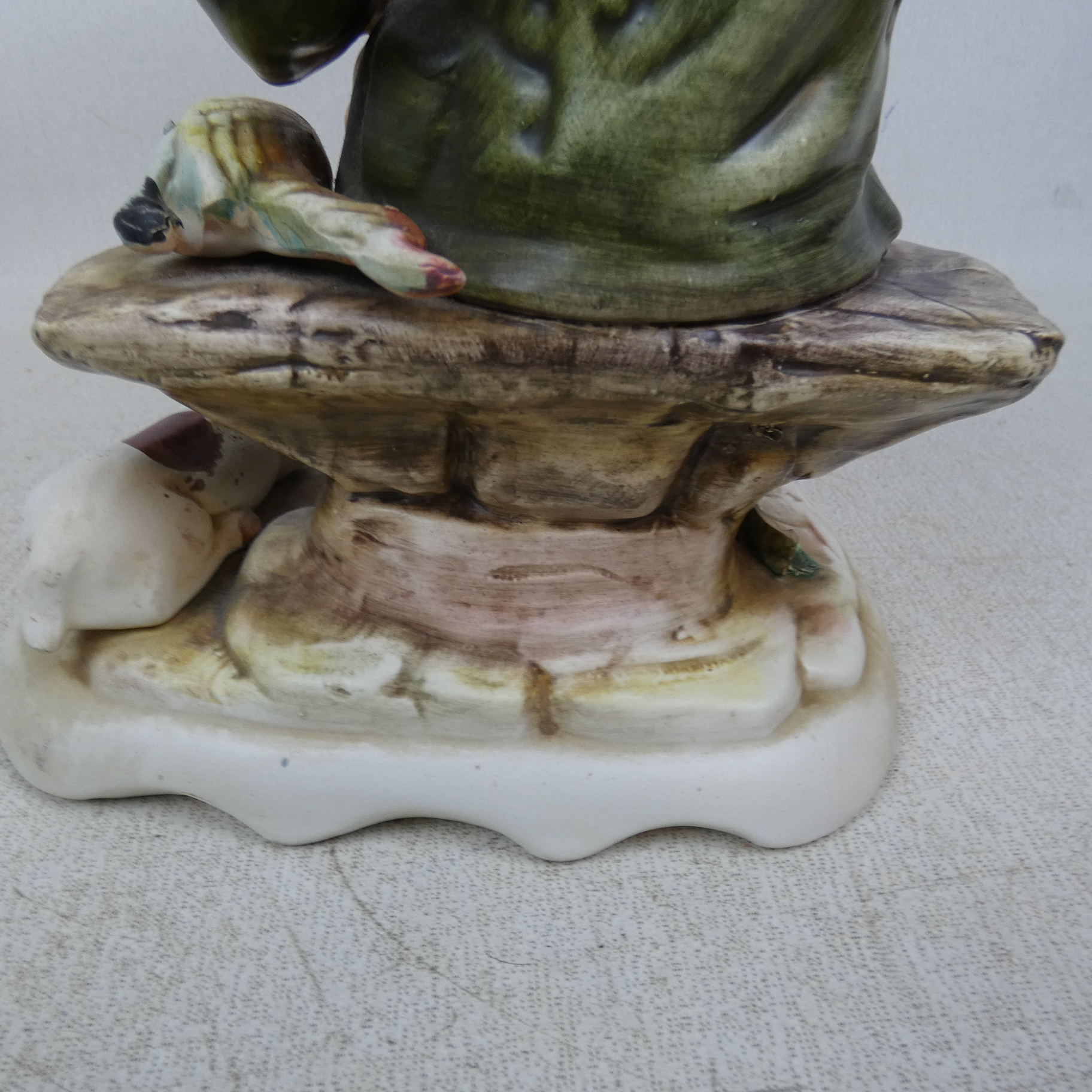 Figurine "Chasseur" en Porcelaine de Capodimonte Vintage - Fabriquée en Italie  - État correct - Photo 7