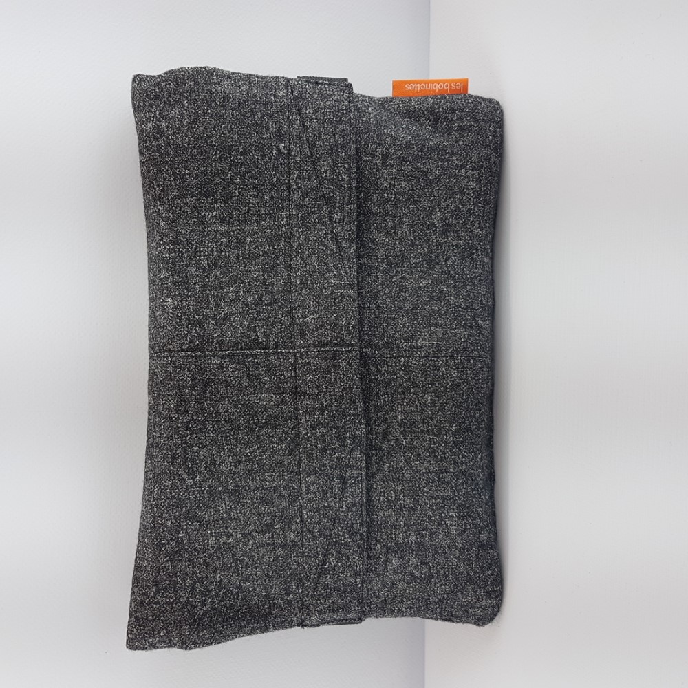  Housse de tablette tweed gris chiné - Photo 0