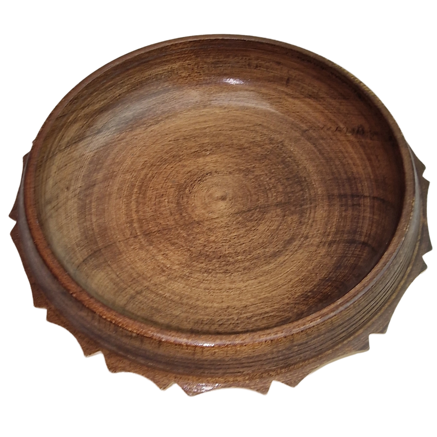 Vide-poche vintage en bois massif sculpter [18,5cm de Long] - Image 5