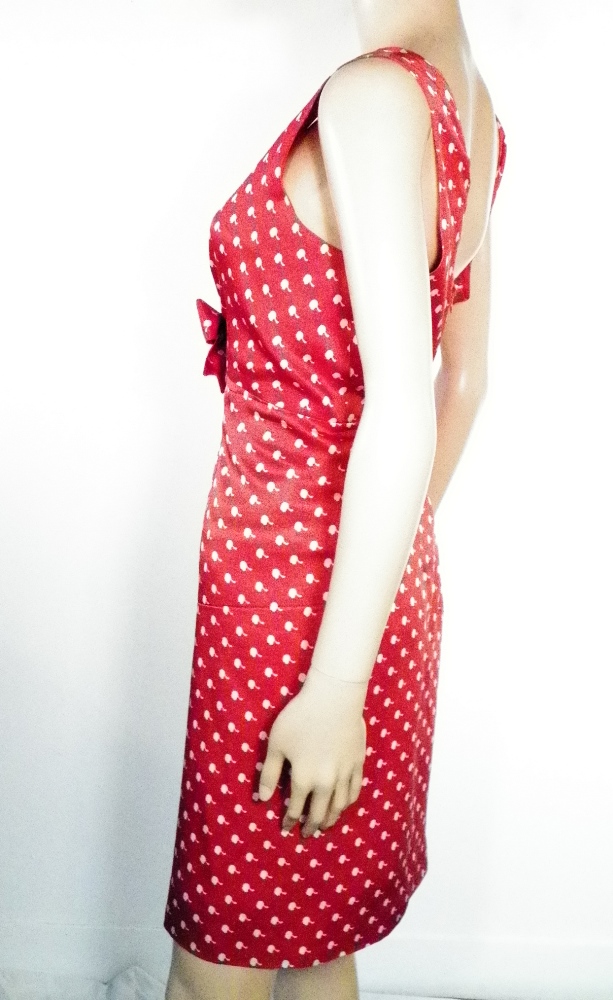 Robe Rouge MOSCHINO Taille Estimée M. - Photo 2