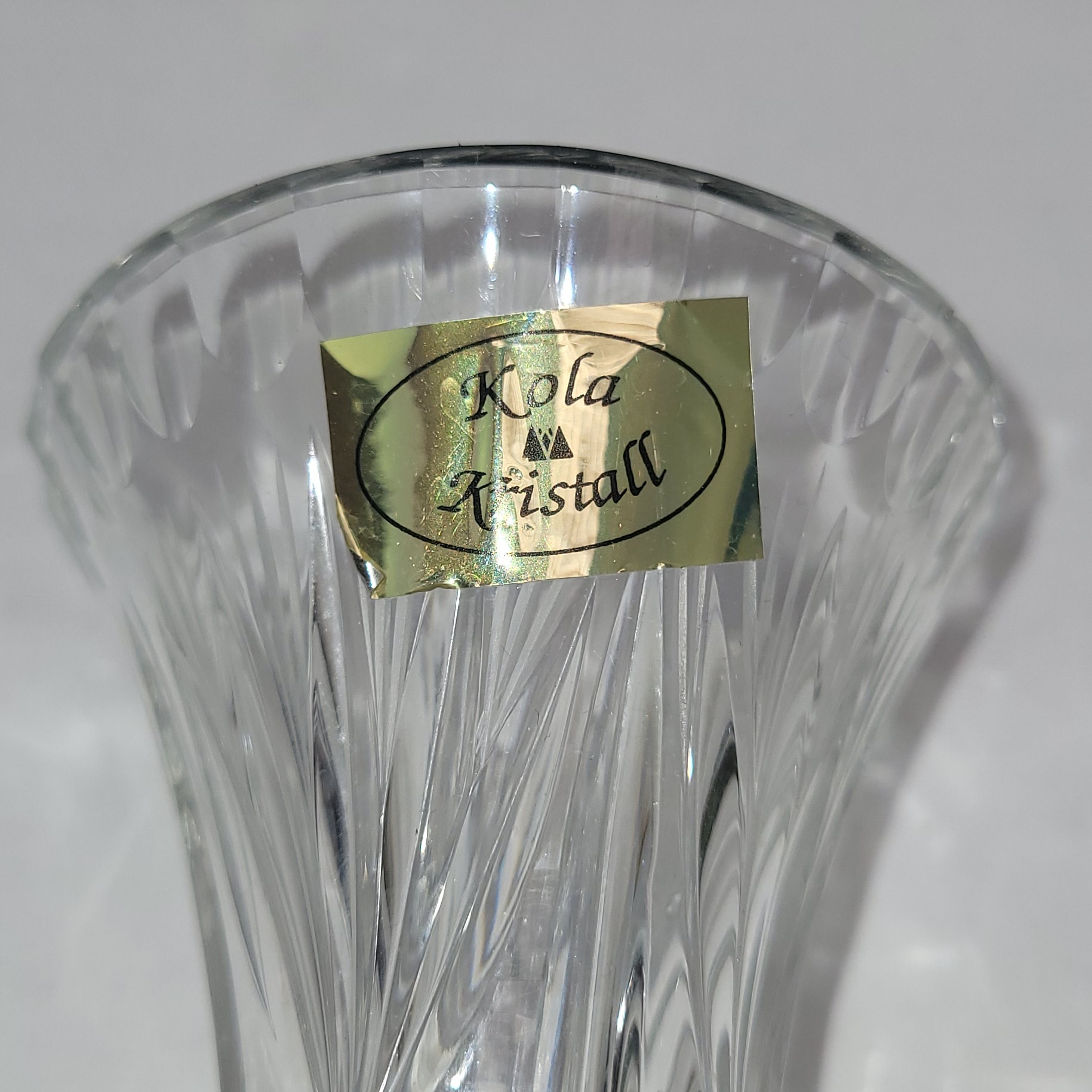 Vase en cristal tailler qualités Allemande - 