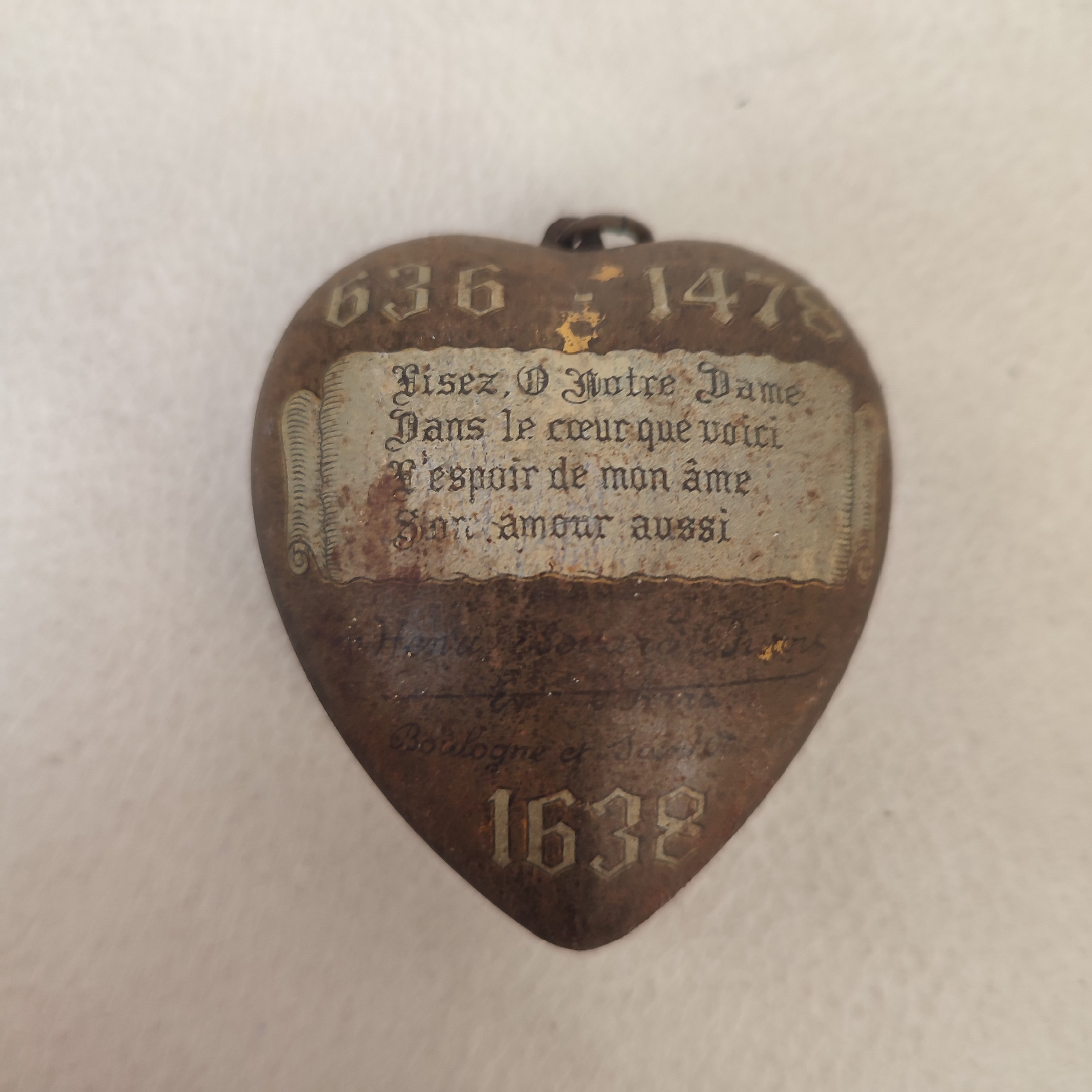 Aimant Décoratif En Forme De Cœur Au Tartan William Hamilton, Pour Frigo Ou Tableau Métallique