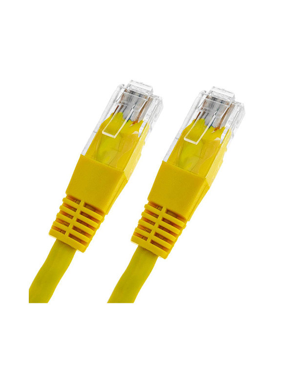 Câble Ethernet Rj45 - Cat 5E - Jaune - 2M
