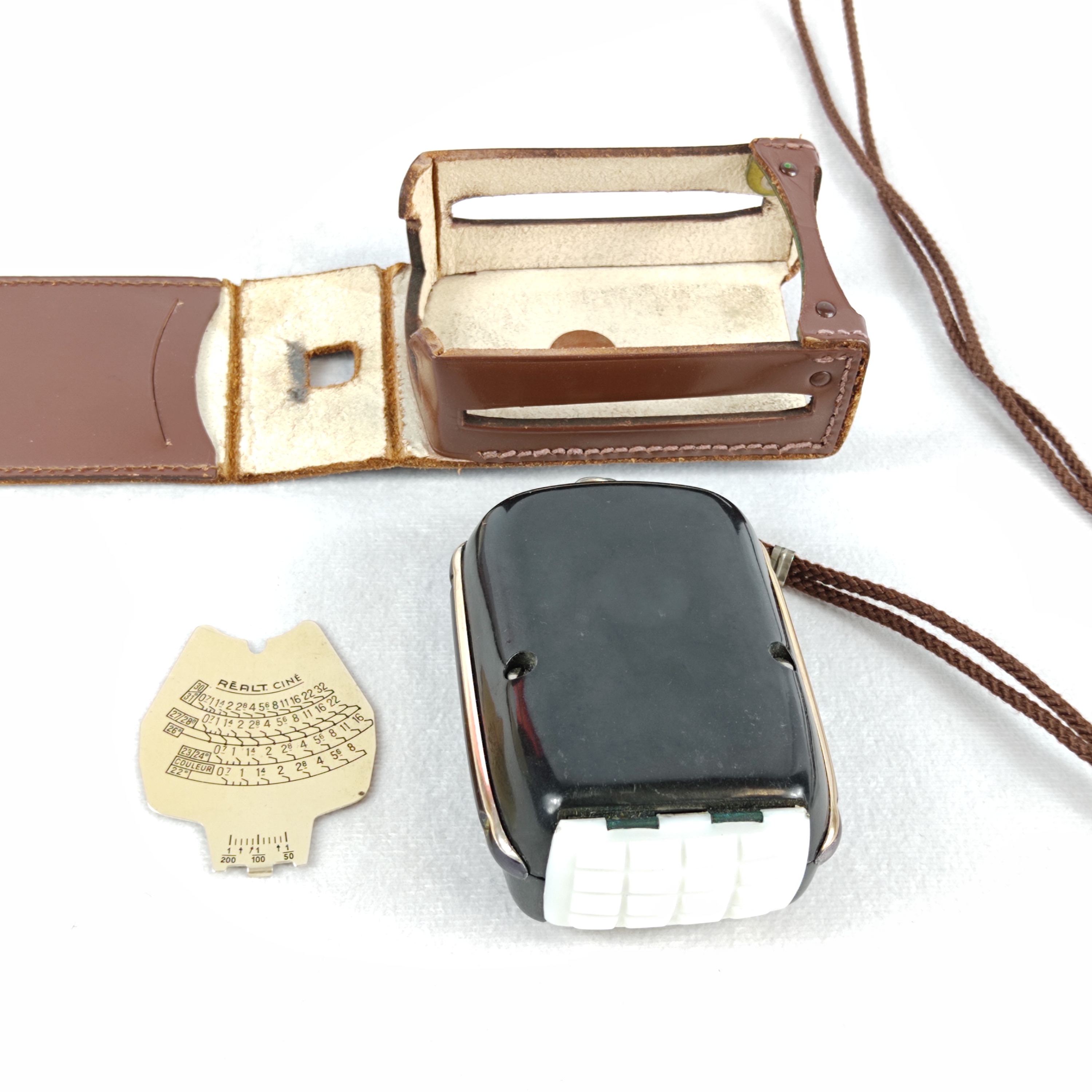 Posemètre Réalt Deluxe noir et or + 2 plaquettes + étui d'origine + sangle + notice. - Bon état - Photo 6