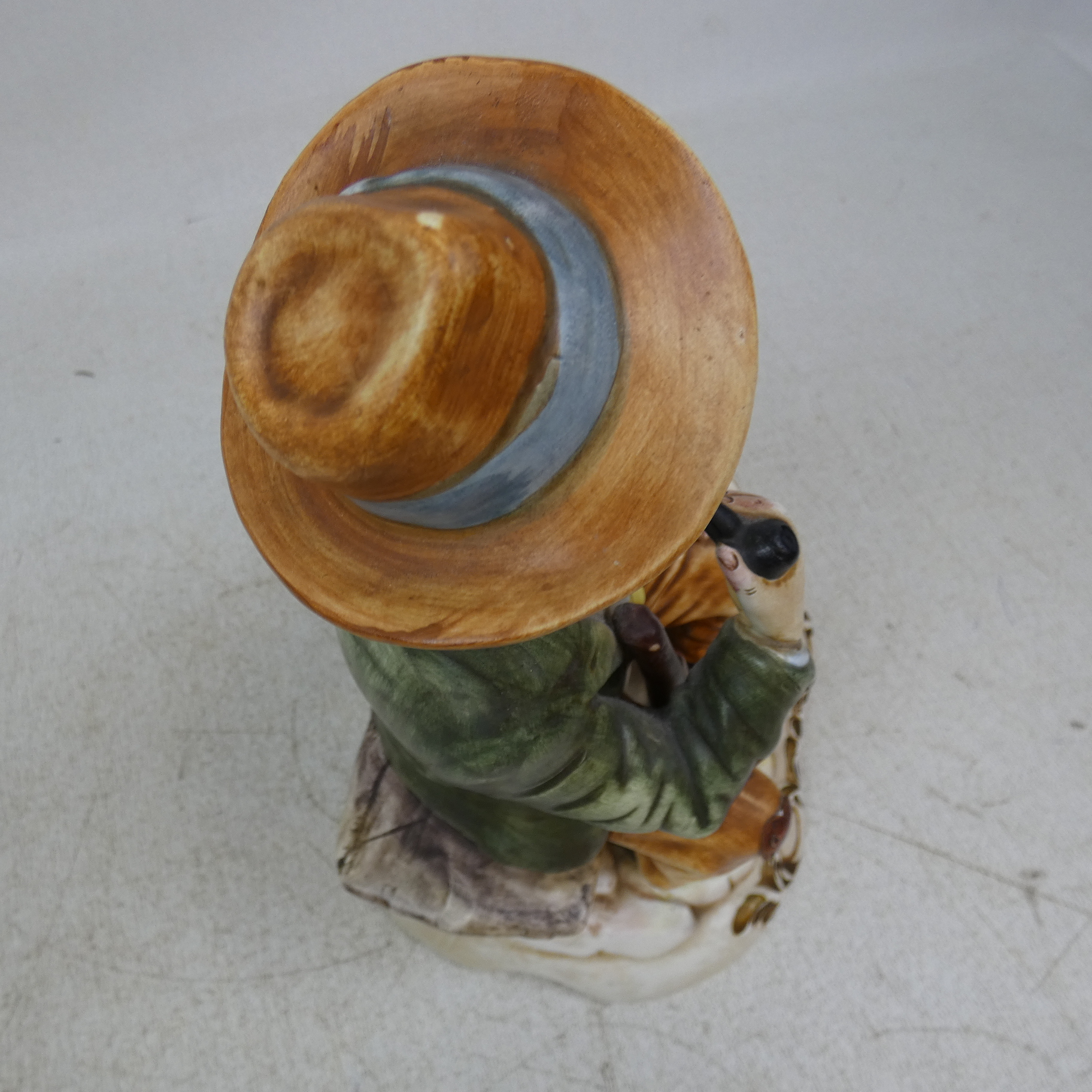 Figurine "Chasseur" en Porcelaine de Capodimonte Vintage - Fabriquée en Italie  - État correct - Photo 12