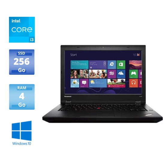 ORDINATEUR PORTABLE - LENOVO THINKPAD L440 - INTEL CORE I3-GÉNÉRATION 4 - 4go - 256go - Photo 0