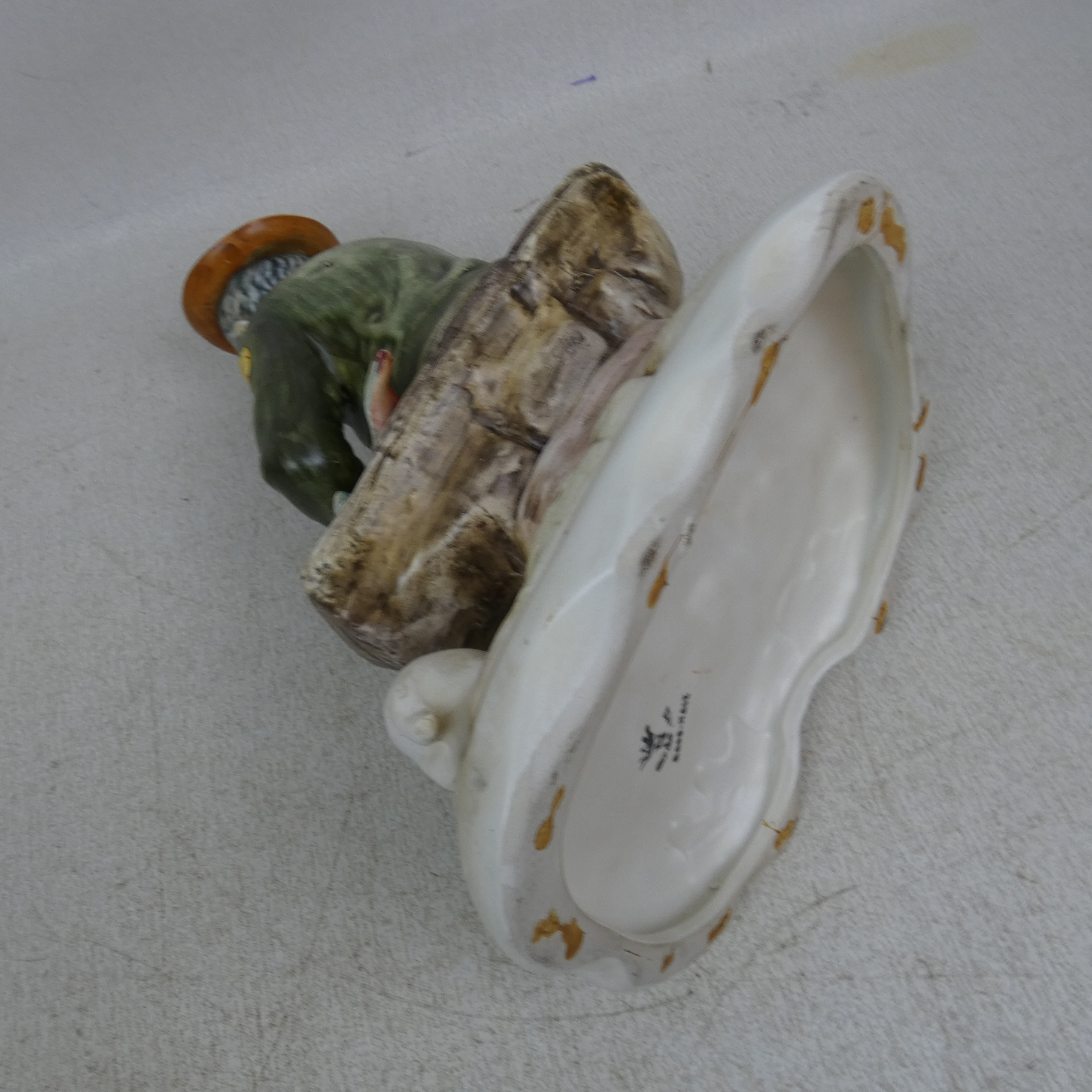 Figurine "Chasseur" en Porcelaine de Capodimonte Vintage - Fabriquée en Italie  - État correct - Photo 8