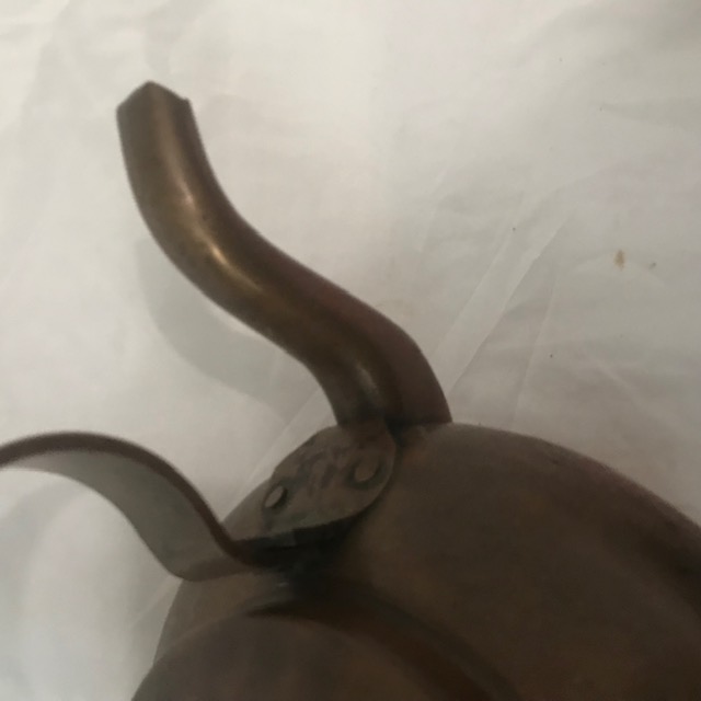 Ancienne Bouilloire Toute En Cuivre Etamé - Bon état - Photo 4