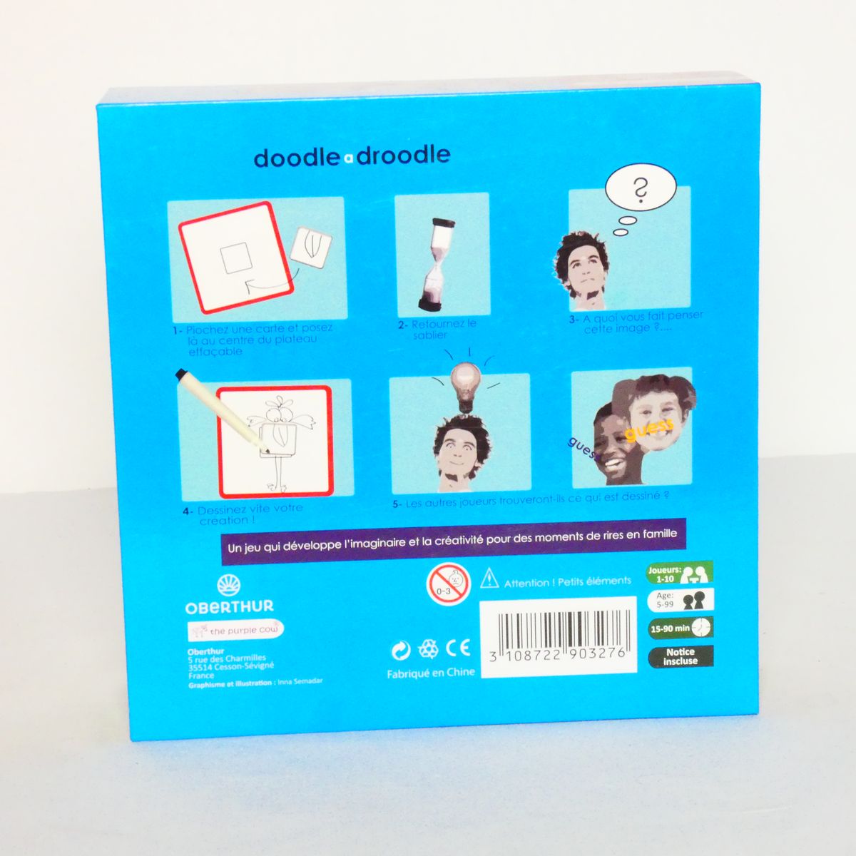 Jeu de société à deviner - Doodle a Droodle - The purple Cow - 5 ans + - Bon état - Photo 9