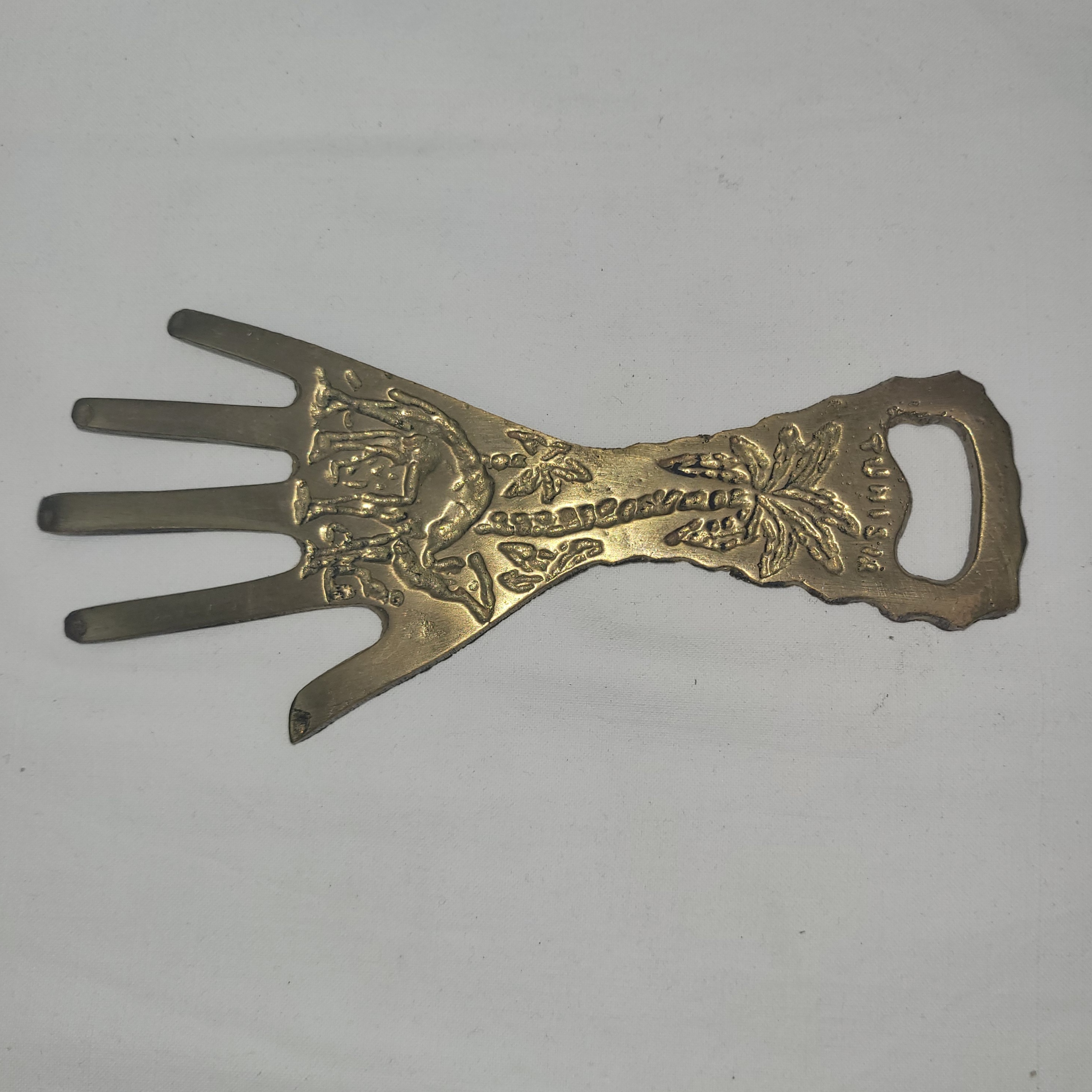 Lot tire-bouchon & décapsuleur en laiton (Tunisie)  - Photo 4