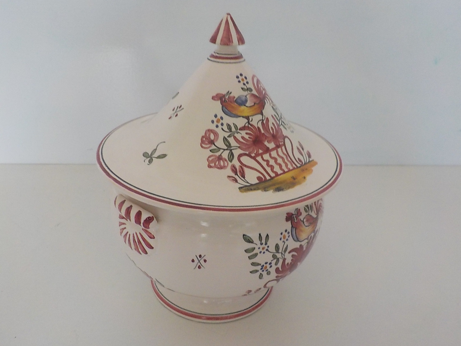 Légumier en faïence décor Strasbourg  - État correct - Photo 3