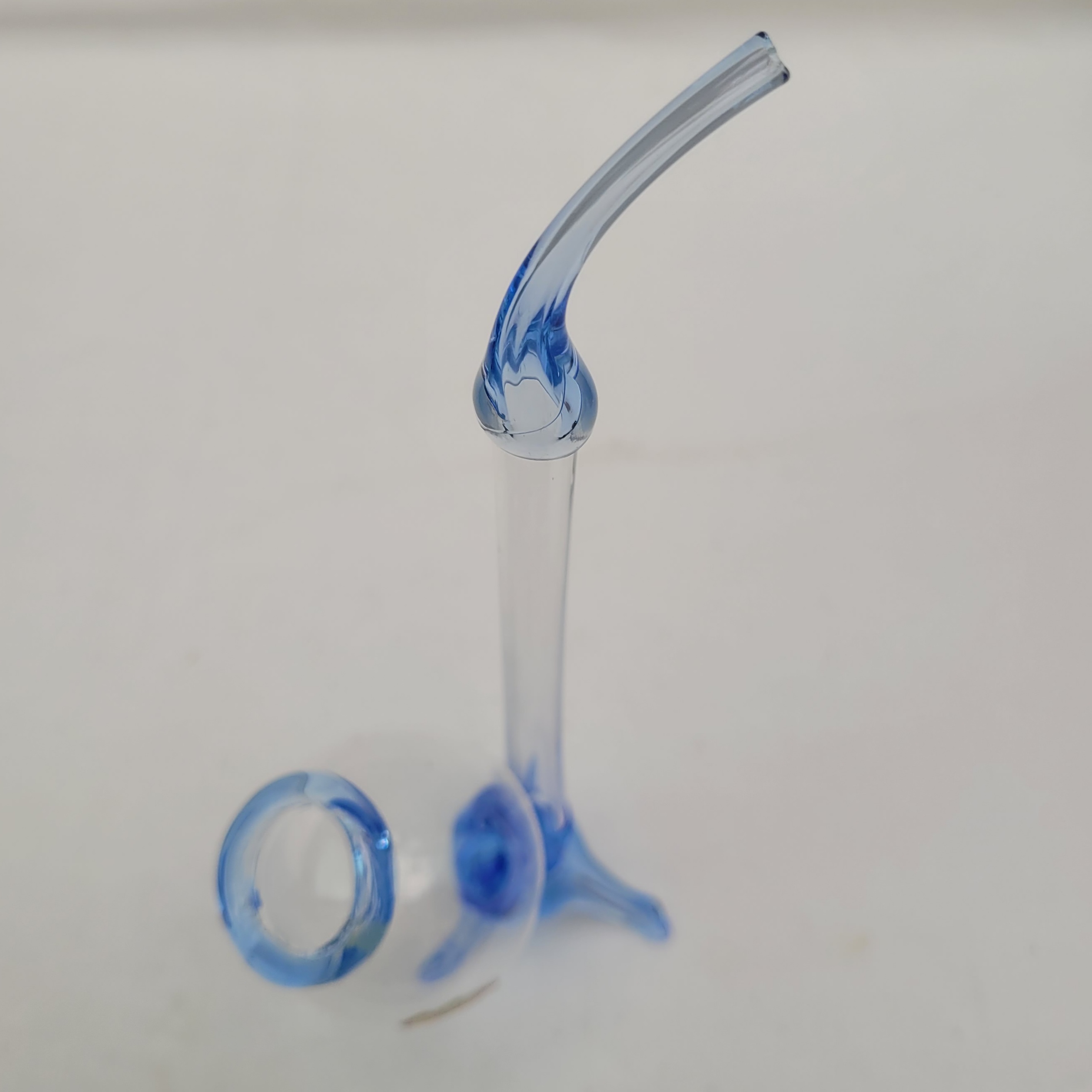 Pipe à cognac en cristal -