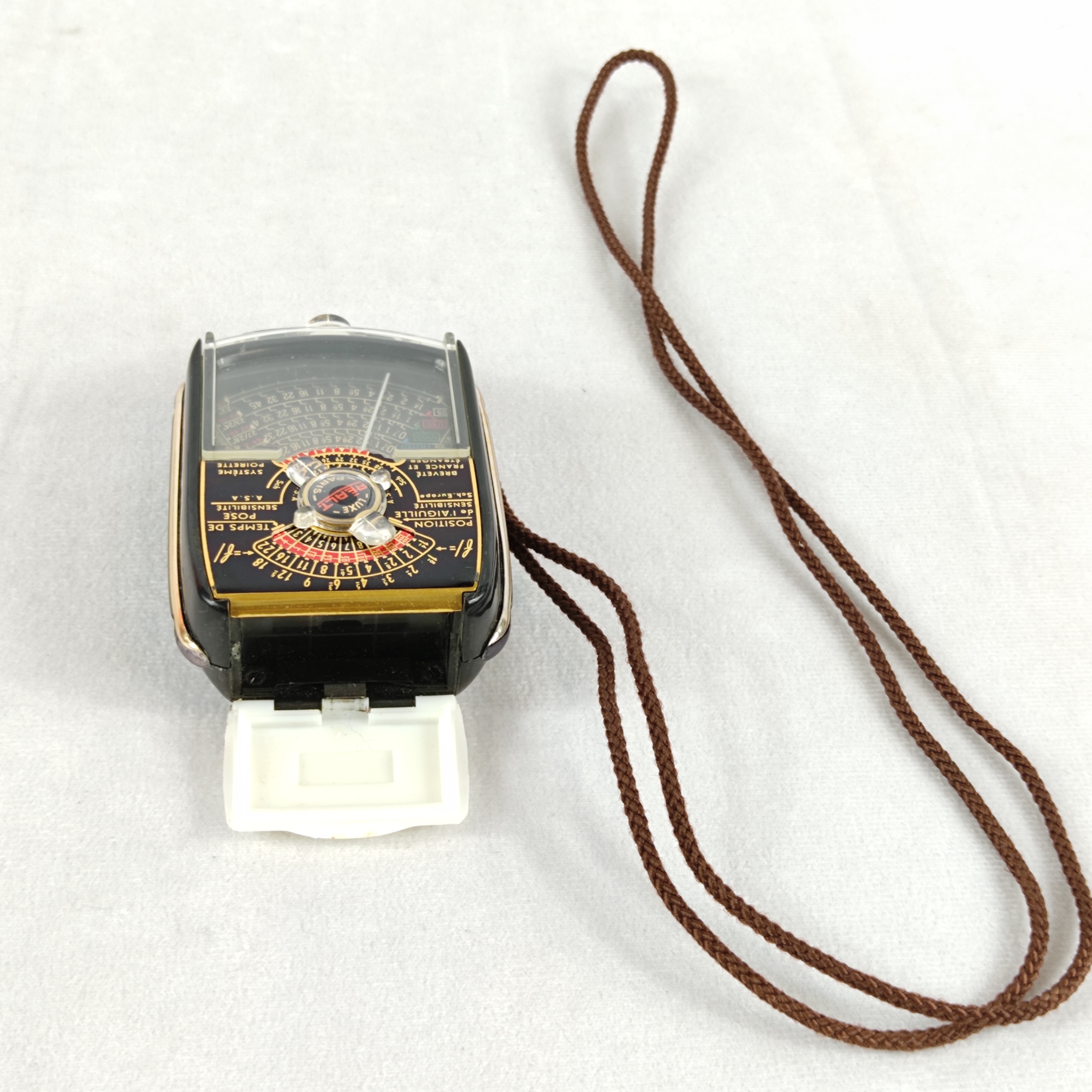 Posemètre Réalt Deluxe noir et or + 2 plaquettes + étui d'origine + sangle + notice. - Bon état - Photo 5