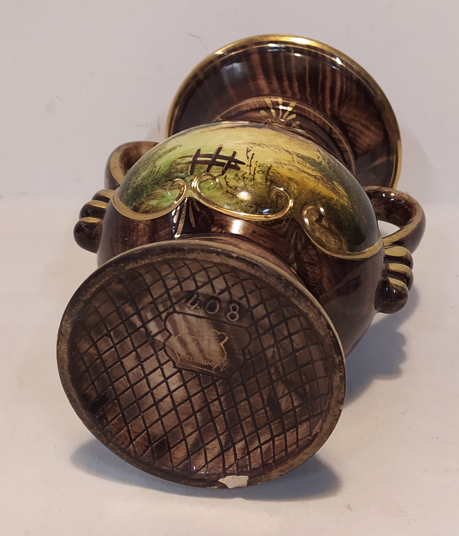 Vase avec décor Bequet Quaregnon - État correct - Photo 3