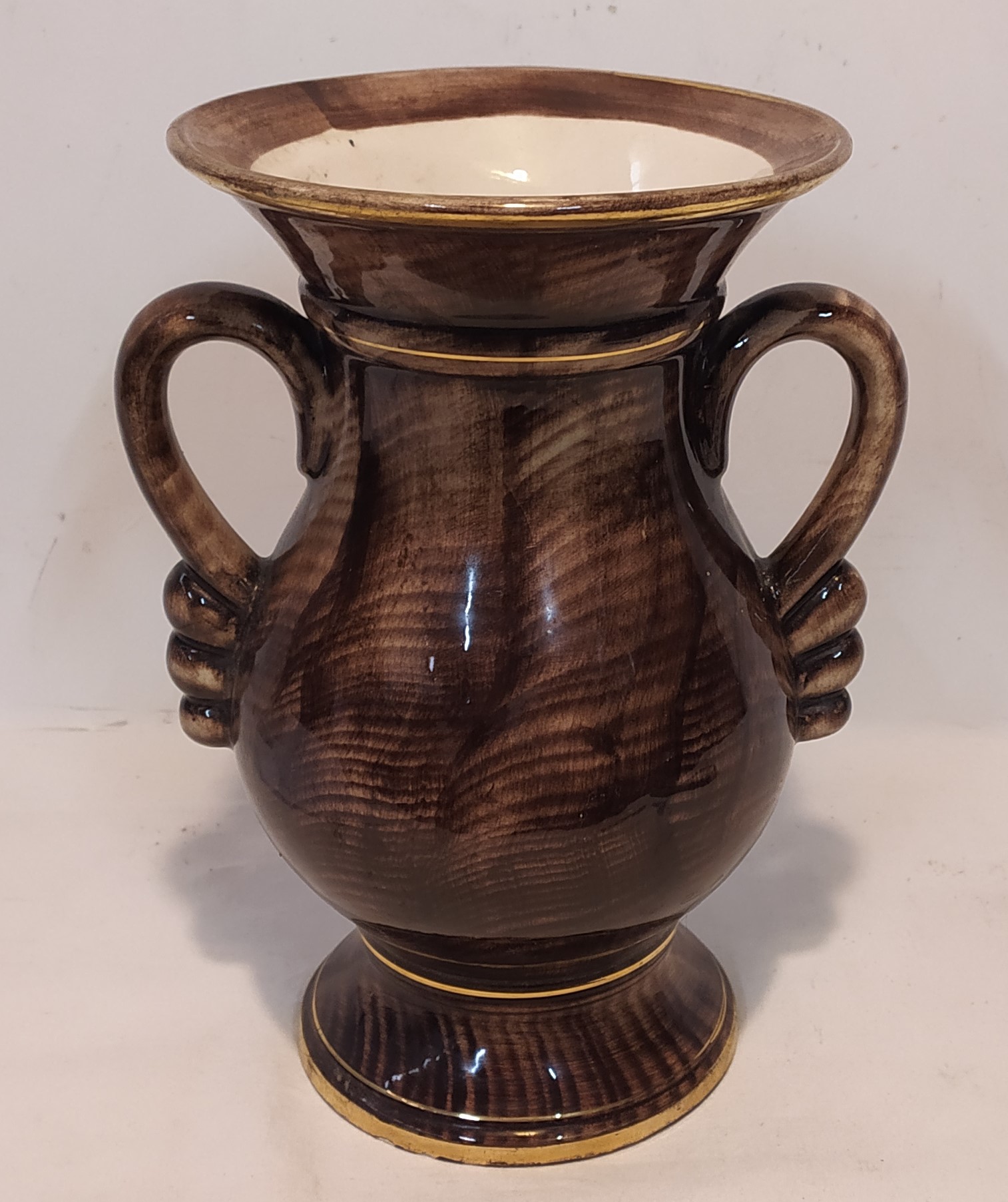 Vase avec décor Bequet Quaregnon - État correct - Photo 2